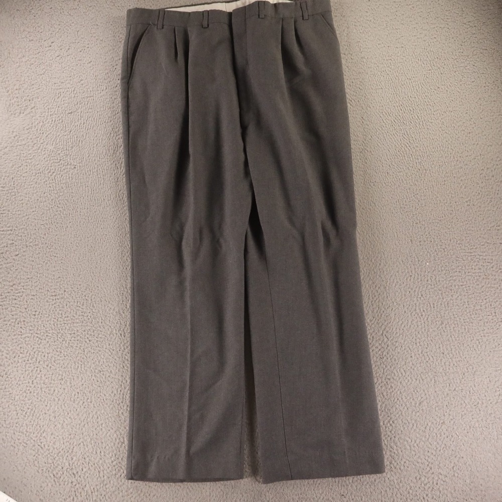 VTG Hopsack Pants Mens 40x30 Gray Heather Perma Prest Breathable